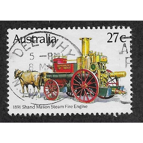 AUS 1982 27c 'HISTORIC FIRE ENGINES' FINE USED (EBID52-143)