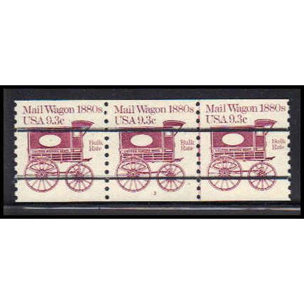 1903a 9.3c Mail Wagon Fine MNH Dry Gum PNC 3/3 PA2341