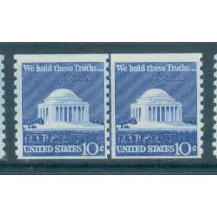 1520 10c Jefferson Memorial Fine MNH CLP B0846