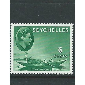 seychelles stamp sg137ac sg 137ac chalky paper green