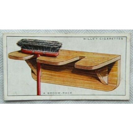 1936 Wills Household Hints 3 A Broom Rack