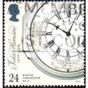 1993 300th Anniversary of John Harrison. 24p Decorated Enamel. Very Fine Used