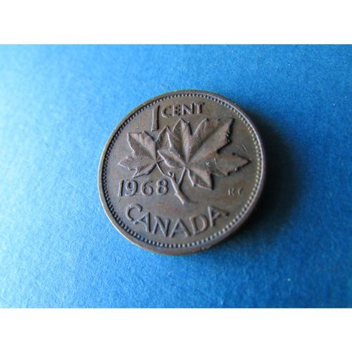 1968 QUEEN ELIZABETH II CANADA ONE CENT FREE POST. AAR