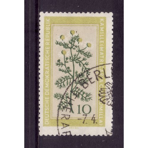 GERMANY 1960 MEDICINAL FLOWERS 10pf CAMOMILE SG E489 FINE USED