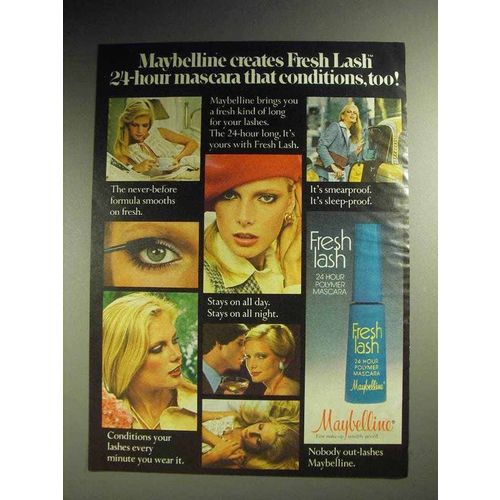 1979 Maybelline Fresh Lash Mascara Ad - Conditions!