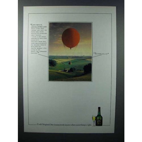 1984 Croft Original Sherry Ad - Jeeves, We're Lost