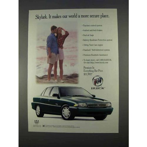 1996 Buick Skylark Car Ad - Makes World More Secure