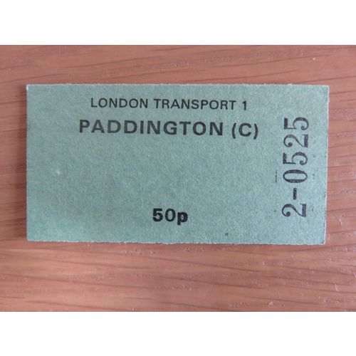 London Transport Paddington (C) 50p Ticket