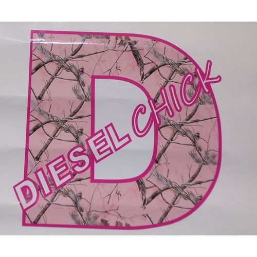 Diesel Chick Camo Decal decals F250 Muddy F350 Ram GMC Sticker Power Stroke 2500