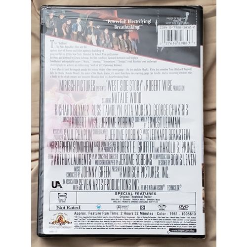 West Side Story~Natalie Wood/Rita Moreno~New DVD (2003)