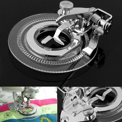 Round Disc Embroidery Sewing Machine Accessories Presser Foot Flower Stitch UK