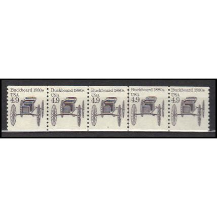 2124 4.9c Buckboard Very Fine MNH Dry Gum PNC 3/5 X0213