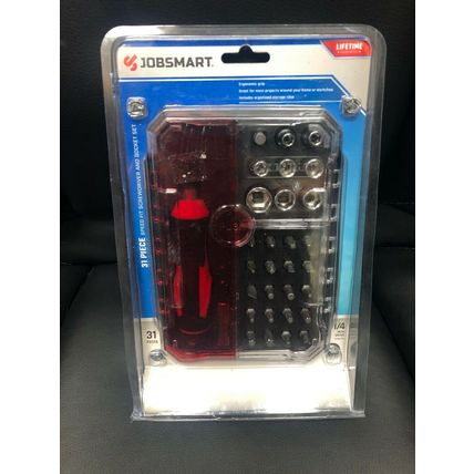 JobSmart 31pc Speed Fit Screwdriver and Socket Set