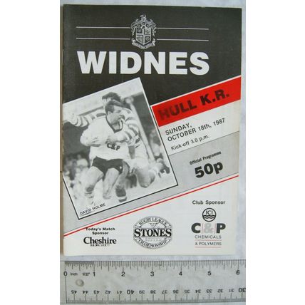 1987 programme Widnes v. Hull Kingston Rovers
