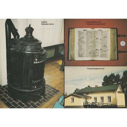 Stensale Kyrka Forsamlingshemmet Swedish Bible Postcard