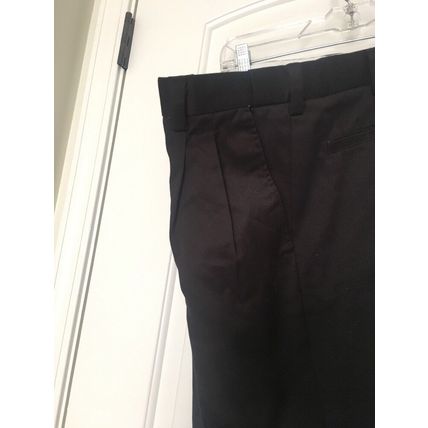George Men's Casual Dress Pants Pockets Zip Size 34 Regular Black