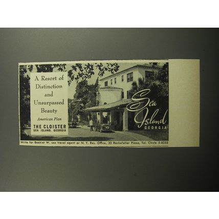 1957 The Cloister Resort Advertisement - A resort of distinction and beauty
