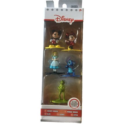 New Disney 5 Pack Nano Metalfigures - Mickey, Minnie, Alice, Kermit & Stitch
