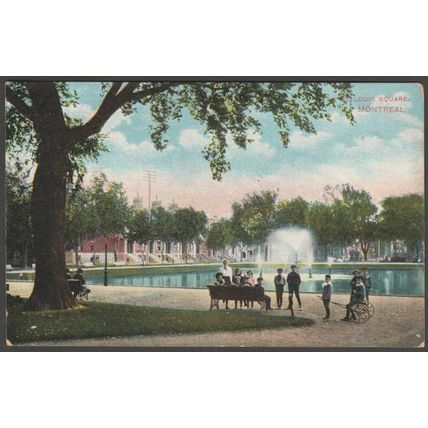 St Louis Square, Montreal, Quebec, c.1905-10 - Montreal Import Co Postcard