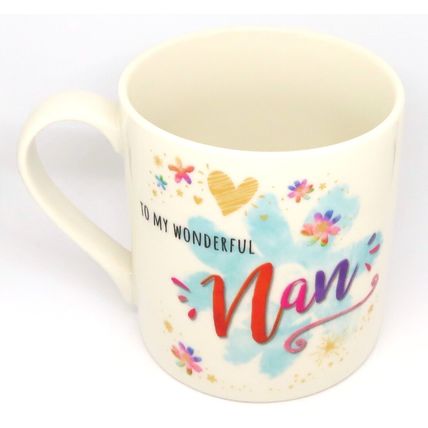 Nan Mug Fine China Mug To My Wonderful Nan 9 CM Ceramic Tableware Mothers Day