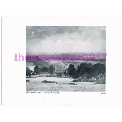 View from a Hill, by Arnesby Brown, Book Illustration, 1926