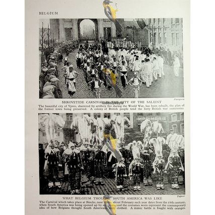 Carnival, Belgium, (Festival Of Holy Blood, Bruges On Back), Book Illustration