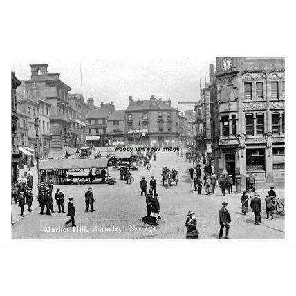 pt0812 - Market Hill , Barnsley , Yorkshire - Print 6x4