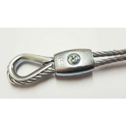 3mm 4mm 5mm 6mm 8mm Thimble Grips Grip DIY Loop FREE P+P Steel Wire Rope Clamp