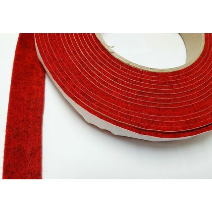 Sticky Self-Adhesive DARK RED Felt Furniture Pad Roll for Hard Surface Strip