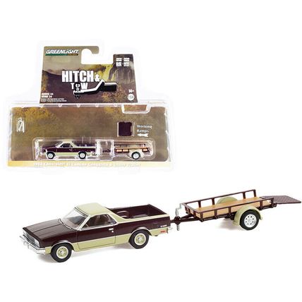 1984 Chevrolet El Camino Conquista Maroon Metallic and Beige with Utility Tra...