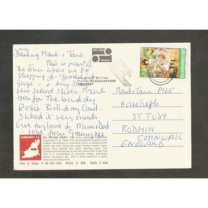 Postcard Channel Islands Guernsey John Hinde 2GY52 Shopping Arcade