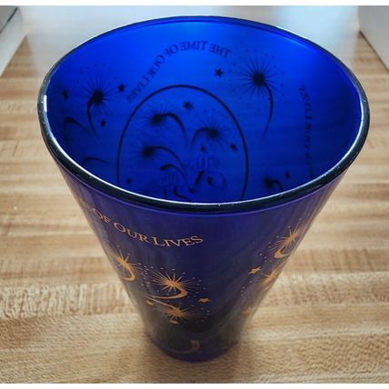 The Villages Florida 2K Blue Commemorative Glass The Time Of Our Lives