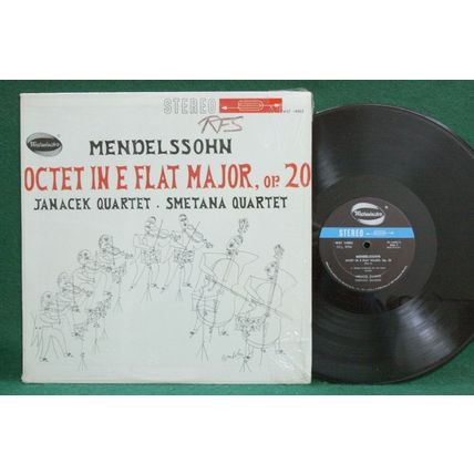 Janacek Qt./Smetana Qt. - Mendelssohn: Octet in E Flat - WST 14082 - EX+
