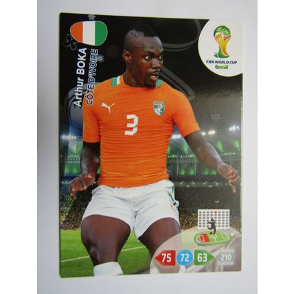 Arthur Boka - Ivory Coast - 2014 Panini Adrenalyn XL Brazil World Cup (ef1)