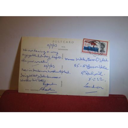 ASKRIGG, WENSLEYDALE, YORKSHIRE used postcard 1963 pm =