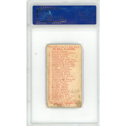 1910 E96 Philadelphia Caramel George Mullin PSA 2 P1387