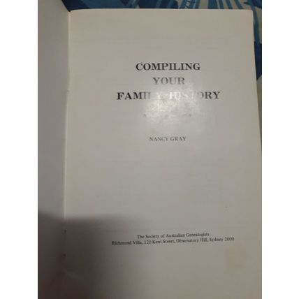 vintage booklet 1979 edition compiling your family history