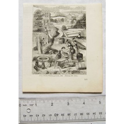 1860s engraving - Public washing grounds 1582