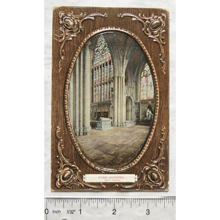 vintage postcard York Minster, Lady Chapel