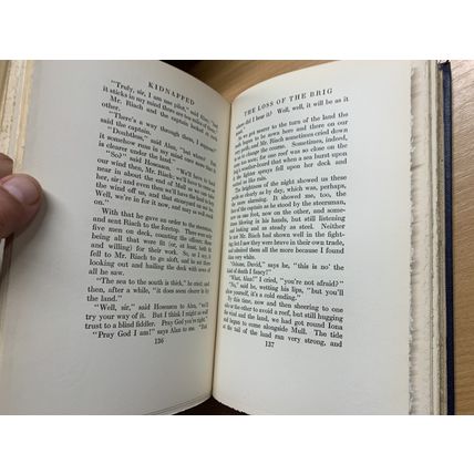 RARE* 1922 ROBERT LOUIS STEVENSON "KIDNAPPED" VOL 9 FICTION ANTIQUE BOOK (P6)