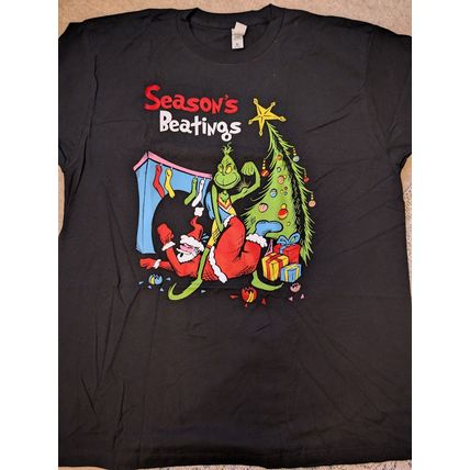 Pro Wrestling Crate THE GRINCH T-shirt XL wrestling WWE WCW AEW NXT wrestler NEW
