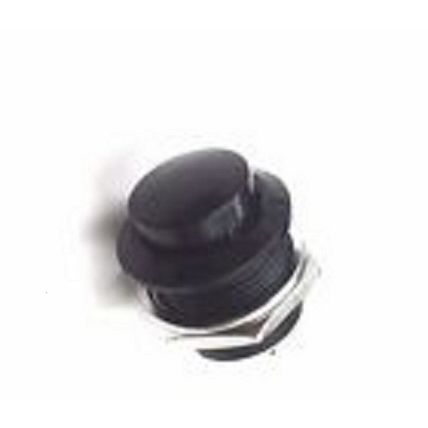 16mm Switch Round Push Button Momentary Black ideal horn start etc etc