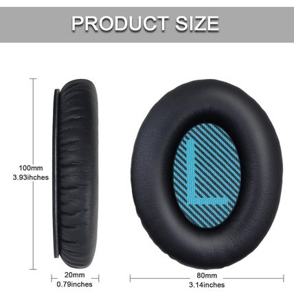 Ear Pads for Bose Quiet Comfort 35 Soft Protein Leather Replacement Earpads Ear