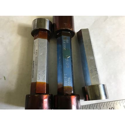 LOT PLUG GAGE GO NOGO 1.61500,1.61650,1.610,1.620,1.625,ES