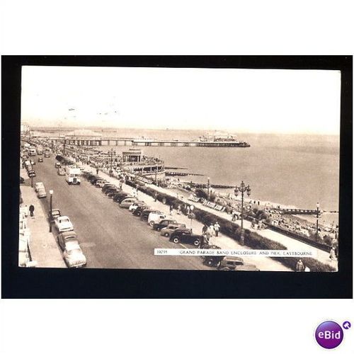 Sussex EASTBOURNE Band Enclosure/Pier Postcard (10759)