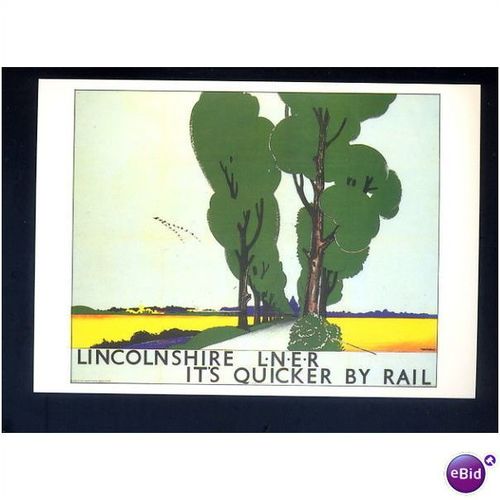 Advertising DGR 54 LNER LINCOLNSHIRE Postcard by Drumahoe Graphics