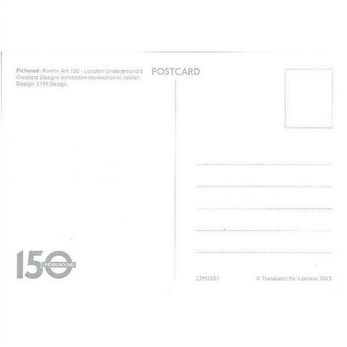 LTM1537: Poster Art 150 - London Underground's Greatest Designs exhibition.