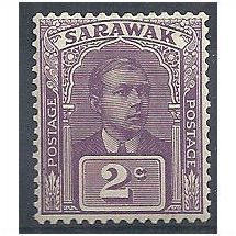 Sarawak 1922 SG63 2c Purple Mounted Mint . .