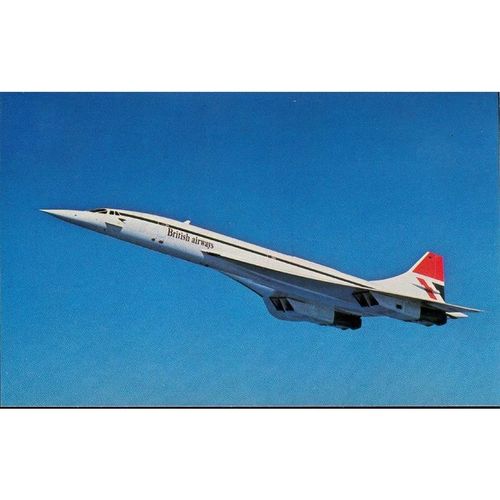 Vintage Colourmaster Postcard - Concorde In Flight - GS1001 A.103