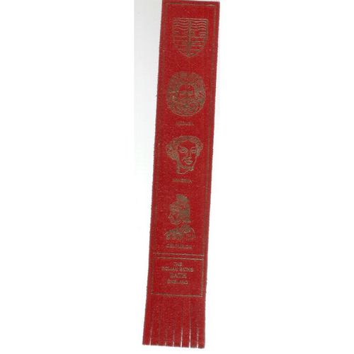 THE ROMAN BATHS, Bath, Somerset Leather Bookmark #